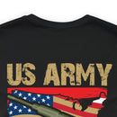 Proud US Army Veteran: Military Design T-Shirt Embodying Honor and Service