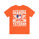Unshakeable Legacy: 'I'm a Dad, Grandpa, and a Veteran - Fearless' Military Design T-Shirt