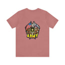 Patriotic Valor: Military T-Shirt with 'Double Flag Eagle U.S. ARMY' Design