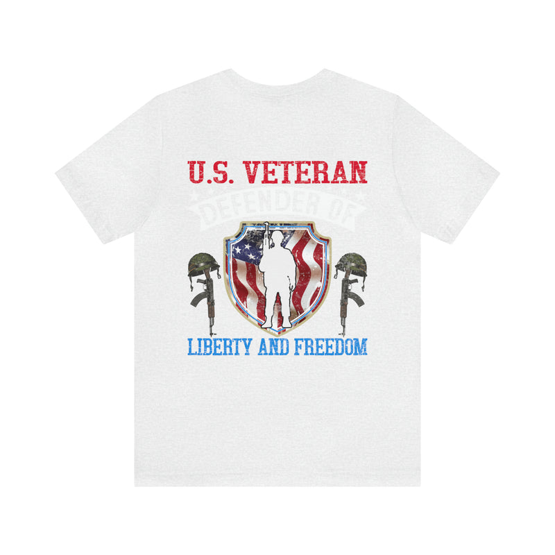 Military Design T-Shirt: U.S. Veteran - Defender of Liberty and Freedom