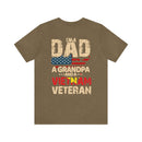 Proud Legacy: Dad, Grandpa, Vietnam Veteran - Military Design T-Shirt Celebrating Family and Service