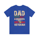 Proud Legacy: Dad, Grandpa, Vietnam Veteran - Military Design T-Shirt Celebrating Family and Service
