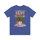 Sarcastic Veteran: Military Design T-Shirt - 'I'm a Grumpy Old Army Veteran - My Level of Sarcasm Depends on Your Level of Stupidity