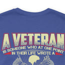 Blank Check for Freedom: Military Design T-Shirt Honoring the Sacrifice of Veterans