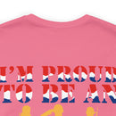 Proudly American: Military Design T-Shirt - 'I'm Proud to Be an American