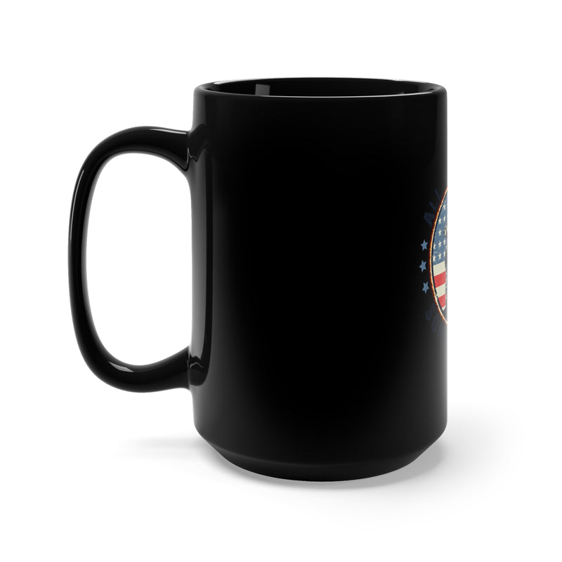 Express Gratitude with the 15oz Military Design Black Mug: All Give Some Edition
