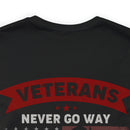 Ever Ready Veterans: Military Design T-Shirt - Always Prepared, Never Forgotten