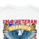 Proud Veteran Grandpa: Military Design T-Shirt - Defender of Strangers, Guardian of Grandkids