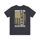 Honor to the Brave: Military Design T-Shirt Saluting Soldiers and Sailors Everywhere