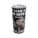 Soldier's Essence: 20oz Military Design Tumbler - Embodying Strength and Courage