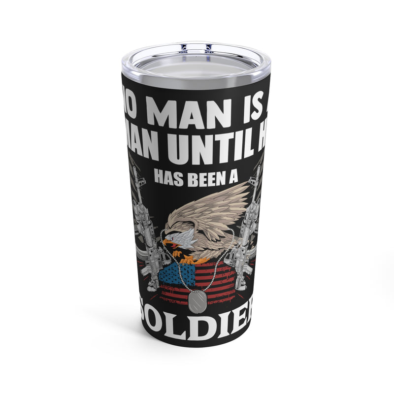 Soldier's Essence: 20oz Military Design Tumbler - Embodying Strength and Courage