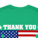 Gratitude and Respect: 'Thank You, Veterans' Military Design T-Shirt