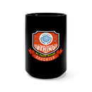 Bulletproof Pride: 15oz Military Design Black Mug - Supporting My Police Officer Daughter