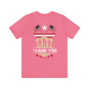 Thank You: Military Design T-Shirt Expressing Gratitude and Support