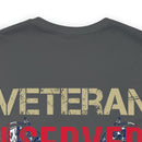 Unyielding Dedication: Veteran I Served, I Sacrificed, I Regret Nothing Military Design T-Shirt