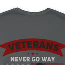 Ever Ready Veterans: Military Design T-Shirt - Always Prepared, Never Forgotten
