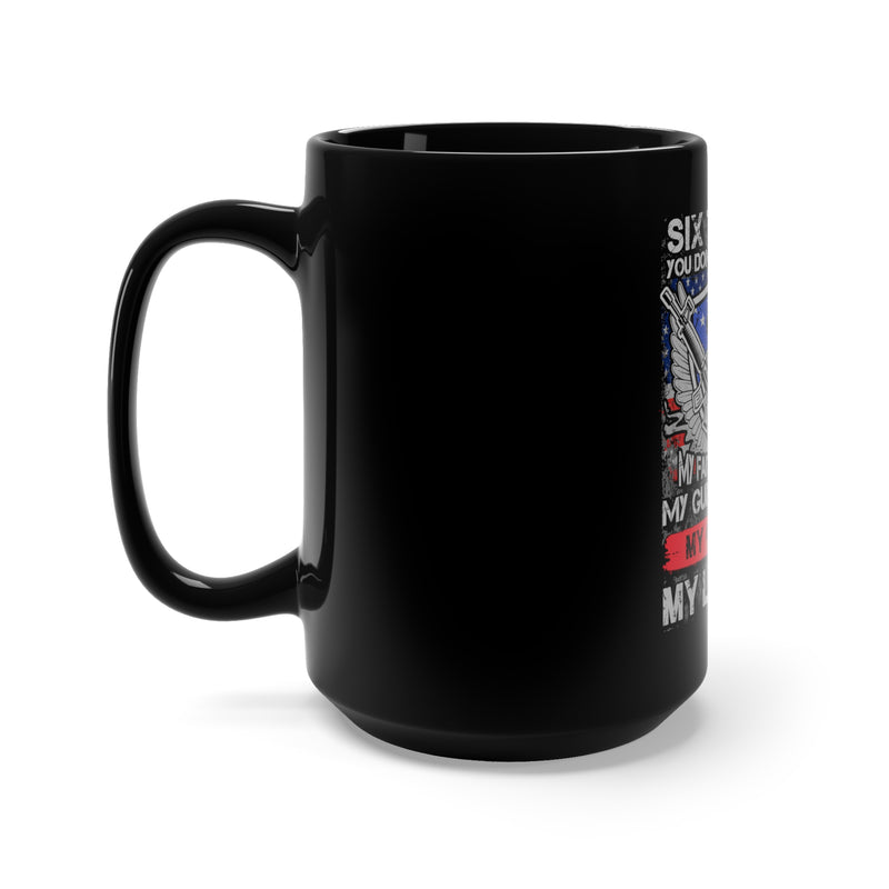 Warrior Spirit: 15oz Military Design Black Mug - Embracing the Strength and Resilience of a Soldier