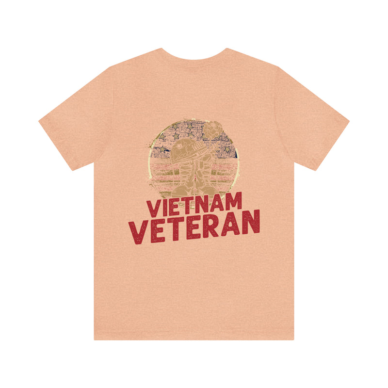 Vietnam Veteran Tribute: Military Design T-Shirt Honoring Courage and Sacrifice