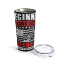 Exceptional Wisdom: 20oz Black Military Design Tumbler - Veterans Know the Exceptions