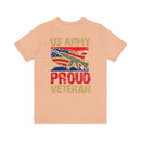 Proud US Army Veteran: Military Design T-Shirt Embodying Honor and Service