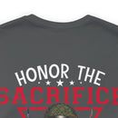 Respectful Tribute: Military Design T-Shirt - 'Honor the Sacrifice, Remember the Service