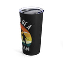 Unwavering Pride: 20oz Black Military Design Tumbler - Proud Veteran Emblem