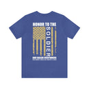 Honor to the Brave: Military Design T-Shirt Saluting Soldiers and Sailors Everywhere