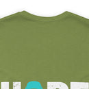 Unite for Mental Health: Teal Ribbon PTSD Design T-Shirt for Awareness