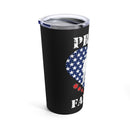 Blackout Honor: 20oz Proud Family Military Design Tumbler - Celebrating Our Heroes in Style