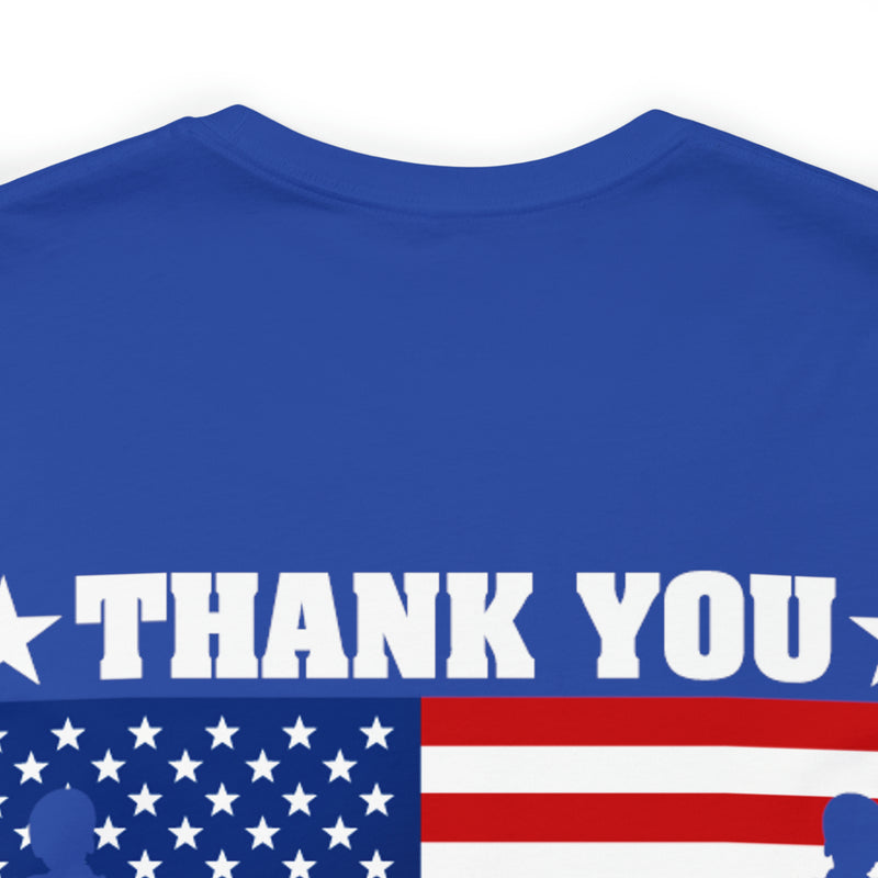 Gratitude and Respect: 'Thank You, Veterans' Military Design T-Shirt