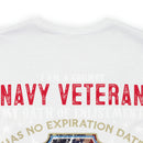 Bold and Unapologetic: Military Design T-Shirt - 'I Am a Grumpy Navy Veteran - My Oath of Enlistment Has No Expiration Date - Proudly Sarcasm-Driven