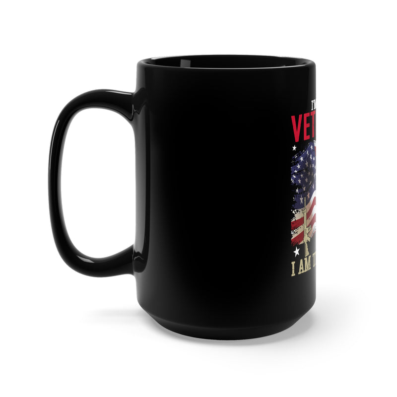 The Veteran Within: 15oz Military Design Black Mug - Embracing My Own Service
