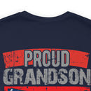 Proud Grandpa: Military Design T-Shirt Celebrating Generations of Service