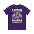 Blank Check for Freedom: Military Design T-Shirt Honoring the Sacrifice of Veterans