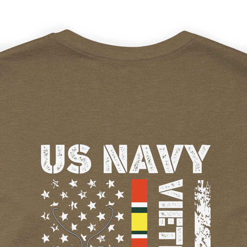 US Navy Vietnam Veteran Tribute: Military-Style T-Shirt Honoring Service and Sacrifice