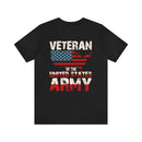 United States Army Veteran: Military Design T-Shirt Honoring Service and Sacrifice
