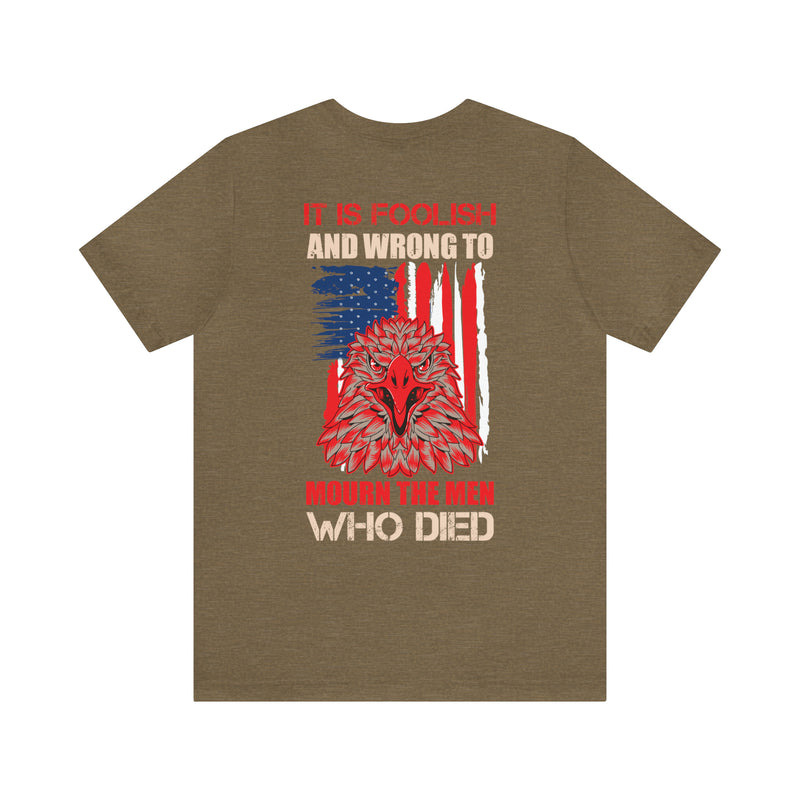 Respecting the Fallen: Military Design T-Shirt Honoring Sacrifice and Courage