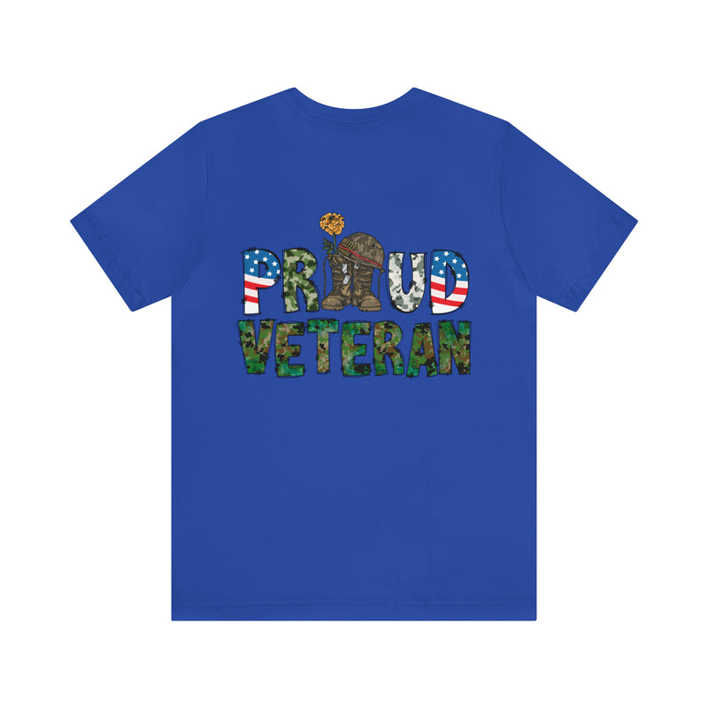 Proud Veteran: Military Design T-Shirt - Wear Your Service with Honor!