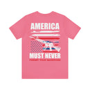 America Must Never Forget: Military Design T-Shirt Honoring Sacrifices