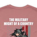 Mighty Reflection: 'The Military Might Represents National Strength' Military Design T-Shirt