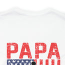 Fearless Father: Dad, Papa, Veteran - Military Design T-Shirt Celebrating Courage and Love