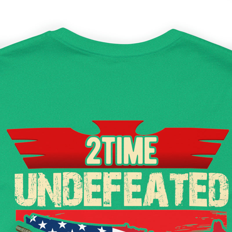 2Time Undefeated World War Champs Military Design T-Shirt: Show Your Pride!