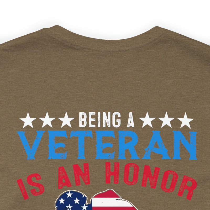 Honored Veteran, Priceless Grandpa: Military Design T-Shirt Celebrating Legacy