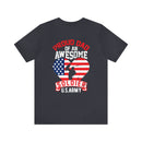 Pride and Patriotism: 'Proud Dad of an Awesome Soldier - US Army' Military Design T-Shirt