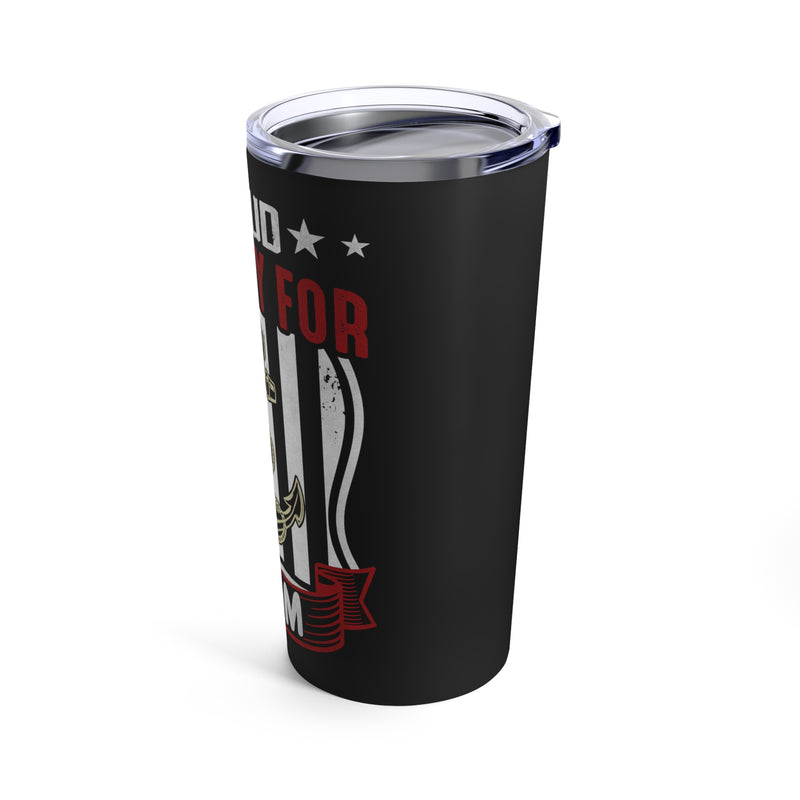 Mom: Proud Supporter of the US Navy - Military Design Tumbler, 20oz