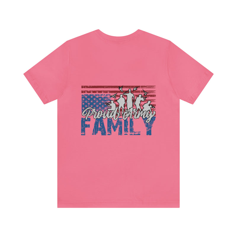 Proud Army Family: Military Design T-Shirt Celebrating Unity and Strength