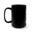 Empowered Woman Veteran: 15oz Military Design Black Mug - Celebrating Strength, Service, and Resilience