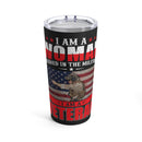 Fierce and Fearless: 20oz Black Military Design Tumbler - 'Woman Warrior, Military Service, Veteran Pride'