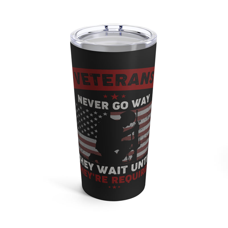 Eternal Guardians Tumbler: 20oz Military Design for Veterans, Always Prepared When Duty Calls