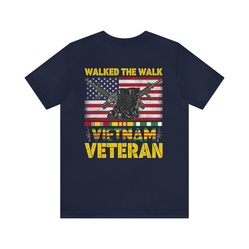 Vietnam Veteran Tribute: 'I Walked The Line' Military Design T-Shirt